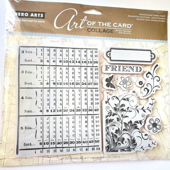 Hero Arts Other - Hero Arts Friend Collage Butterfly Flower Art of the Card Cling Stamp AC022 Gift